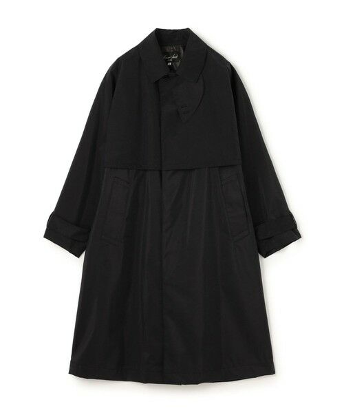 TOMORROWLAND / トゥモローランド ステンカラーコート | HAVERSACK Silkcoating バルカラーコート（19 ブラック）