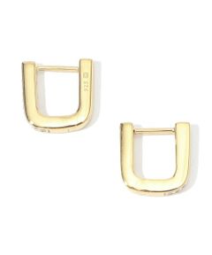 TOMORROWLAND / トゥモローランド ピアス・イヤリング | Otiumberg. Pave Edged Square Hoop ピアス