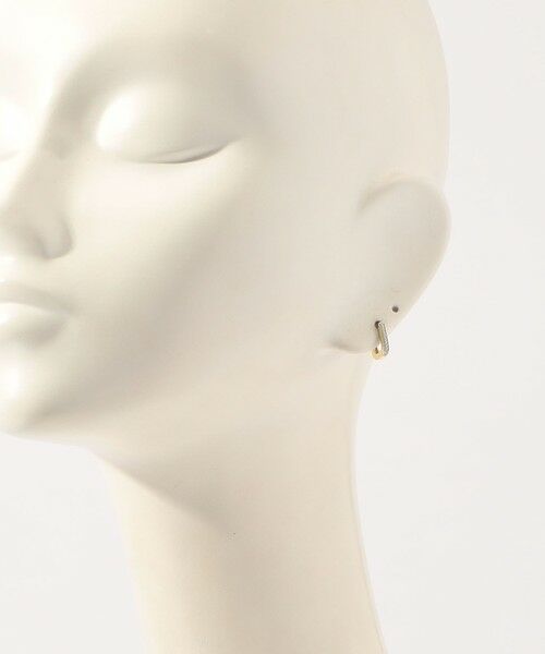 TOMORROWLAND / トゥモローランド ピアス・イヤリング | Otiumberg. Pave Edged Square Hoop ピアス | 詳細4