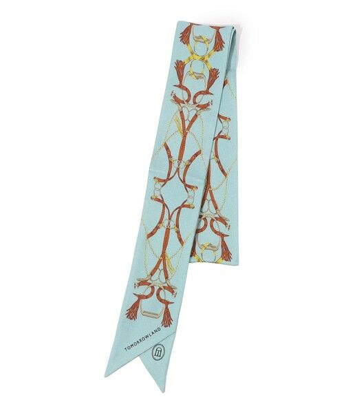 TOMORROWLAND / トゥモローランド バンダナ・スカーフ | Atelier TOMORROWLAND TASSELシルク ボウタイスカーフ（62 ライトブルー系）