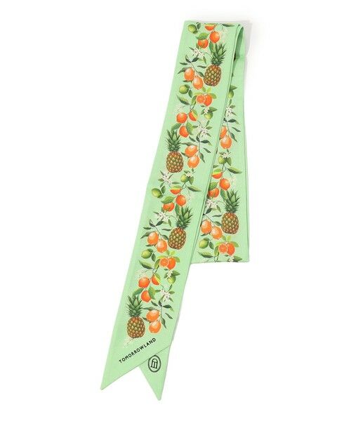TOMORROWLAND / トゥモローランド バンダナ・スカーフ | Atelier TOMORROWLAND FRUITS シルク ボウタイスカーフ（52 ライムグリーン系）