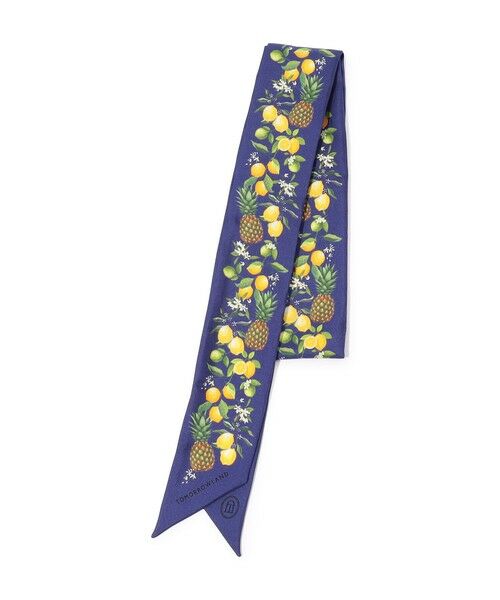 TOMORROWLAND / トゥモローランド バンダナ・スカーフ | Atelier TOMORROWLAND FRUITS シルク ボウタイスカーフ（68 ネイビー系）