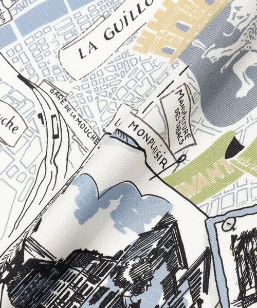 TOMORROWLAND / トゥモローランド バンダナ・スカーフ | Atelier TOMORROWLAND CITY MAP シルクスカーフ | 詳細4