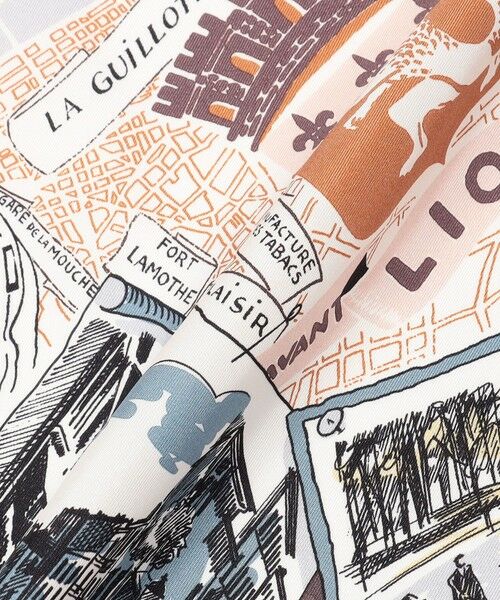 TOMORROWLAND / トゥモローランド バンダナ・スカーフ | Atelier TOMORROWLAND CITY MAP シルクスカーフ | 詳細6