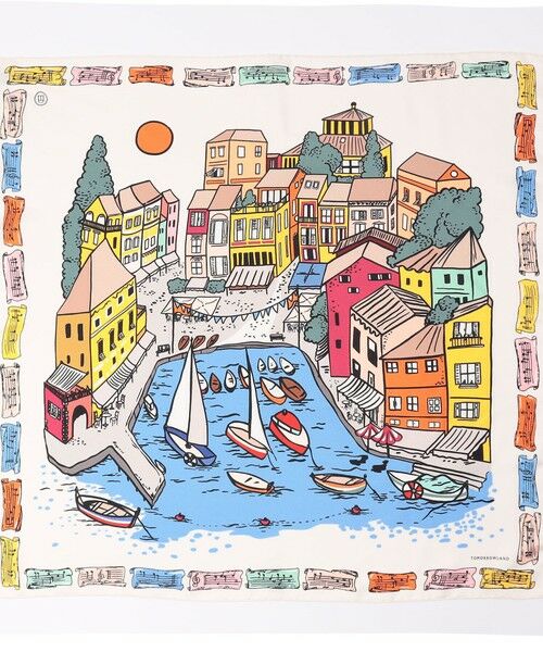 TOMORROWLAND / トゥモローランド バンダナ・スカーフ | Atelier TOMORROWLAND BEACH シルクスカーフ | 詳細2