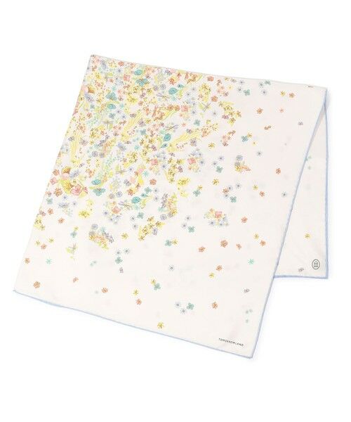 TOMORROWLAND / トゥモローランド バンダナ・スカーフ | Atelier TOMORROWLAND FLOWER シルクスカーフ（12 ホワイト系）