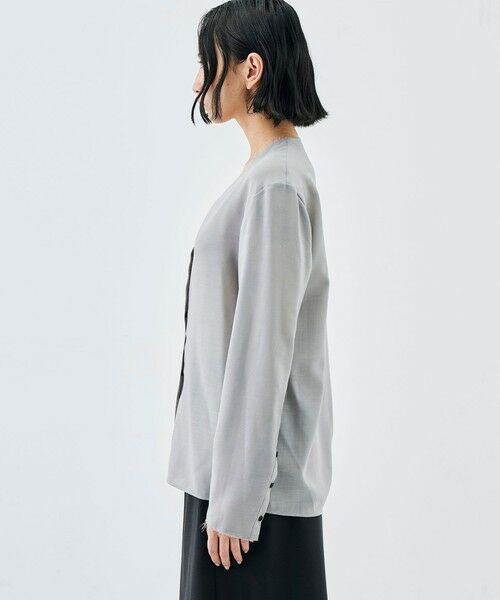 TOMORROWLAND / トゥモローランド シャツ・ブラウス | ウールビエラ Vネックシャツ | 詳細3