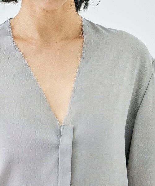 TOMORROWLAND / トゥモローランド シャツ・ブラウス | ウールビエラ Vネックシャツ | 詳細5