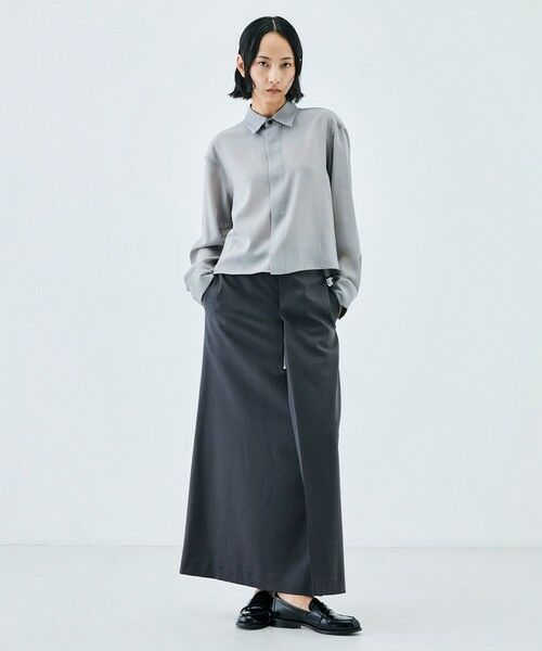 TOMORROWLAND / トゥモローランド シャツ・ブラウス | ウールビエラ クロップドシャツ | 詳細11