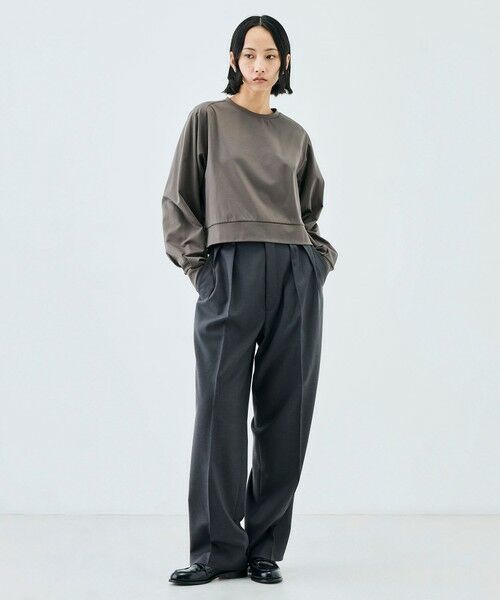 TOMORROWLAND / トゥモローランド スウェット | コットンモックロディ クルーネックプルオーバー | 詳細1