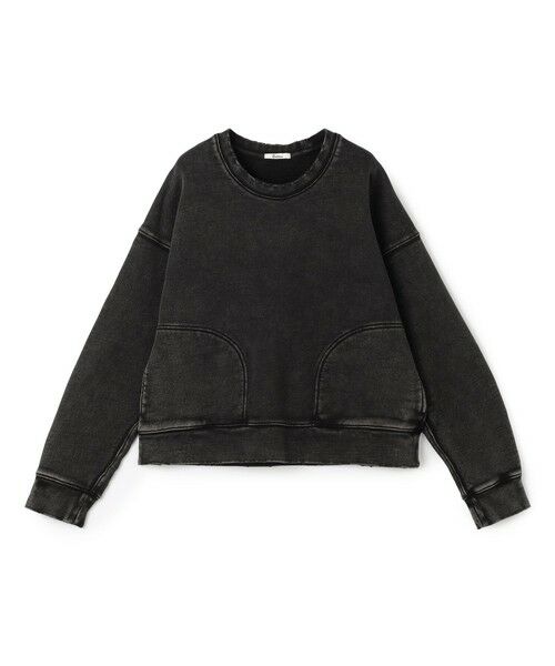 TOMORROWLAND / トゥモローランド スウェット | ヴィンテージスウェット クルーネックプルオーバー（19 ブラック）