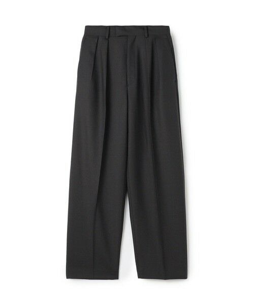 TOMORROWLAND / トゥモローランド スラックス・ドレスパンツ | ドライツイル スラックスパンツ（17 チャコールグレー）