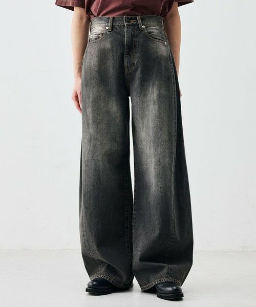 TOMORROWLAND / トゥモローランド デニムパンツ | ブラックデニム バルーンパンツ | 詳細3