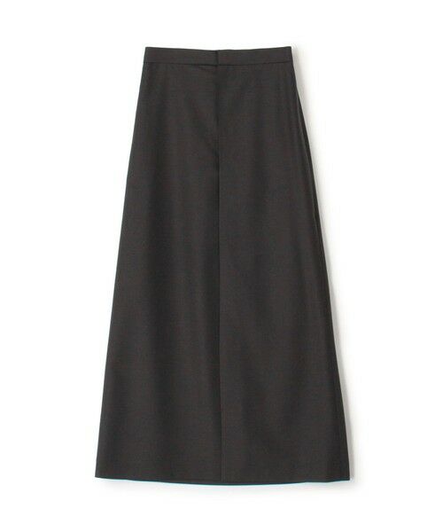 TOMORROWLAND / トゥモローランド ロング・マキシ丈スカート | ドライツイル フロントジップスカート（17 チャコールグレー）