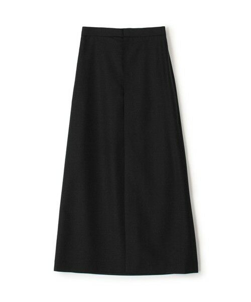 TOMORROWLAND / トゥモローランド ロング・マキシ丈スカート | ドライツイル フロントジップスカート（19 ブラック）