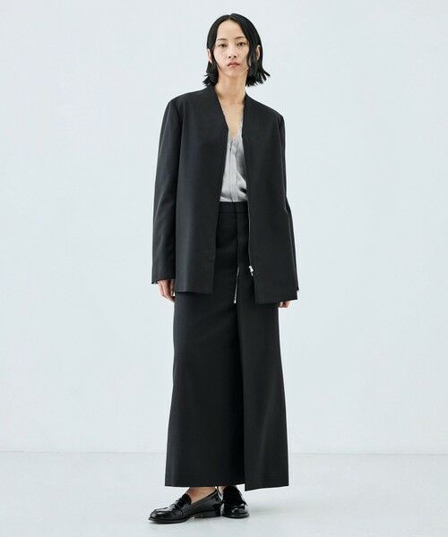 TOMORROWLAND / トゥモローランド ノーカラージャケット | ドライツイル ZIPジャケット | 詳細1