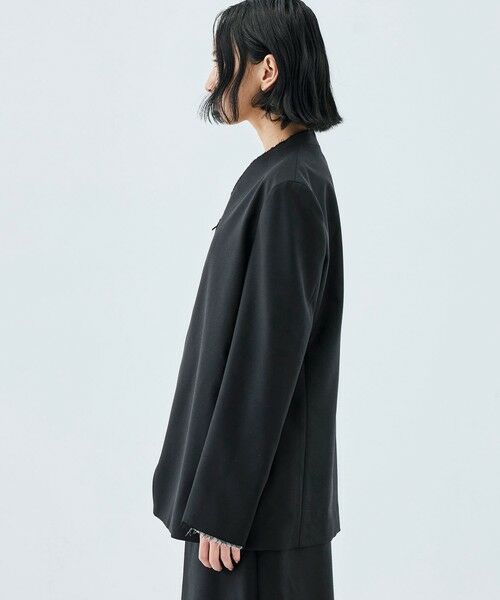 TOMORROWLAND / トゥモローランド ノーカラージャケット | ドライツイル ZIPジャケット | 詳細4