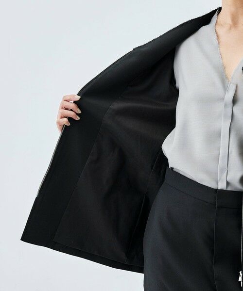 TOMORROWLAND / トゥモローランド ノーカラージャケット | ドライツイル ZIPジャケット | 詳細6