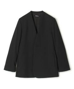 TOMORROWLAND / トゥモローランド ノーカラージャケット | 【WEB先行予約】Super140’sトロピカルウール ノーカラージャケット