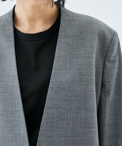 TOMORROWLAND / トゥモローランド ノーカラージャケット | 【WEB先行予約】Super140’sトロピカルウール ノーカラージャケット | 詳細6