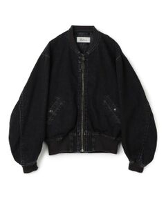 TOMORROWLAND / トゥモローランド ブルゾン | ブラックデニム MA-1ジャケット