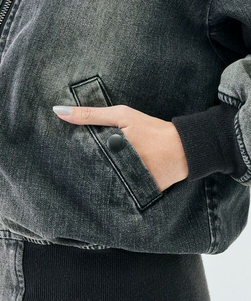 TOMORROWLAND / トゥモローランド ブルゾン | ブラックデニム MA-1ジャケット | 詳細10