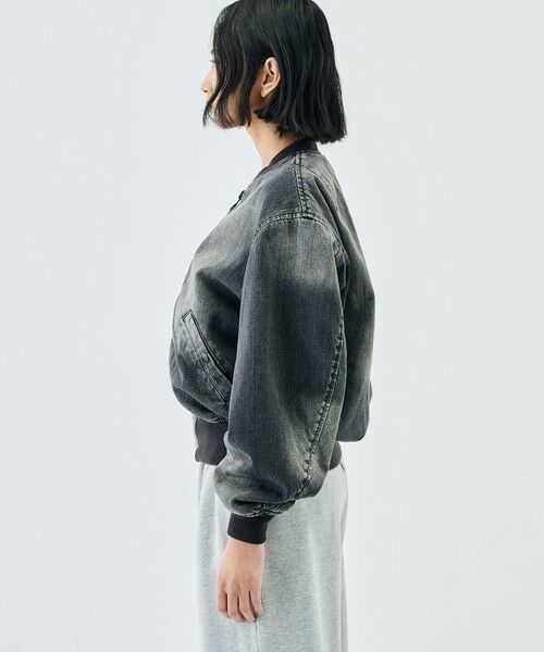 TOMORROWLAND / トゥモローランド ブルゾン | ブラックデニム MA-1ジャケット | 詳細4