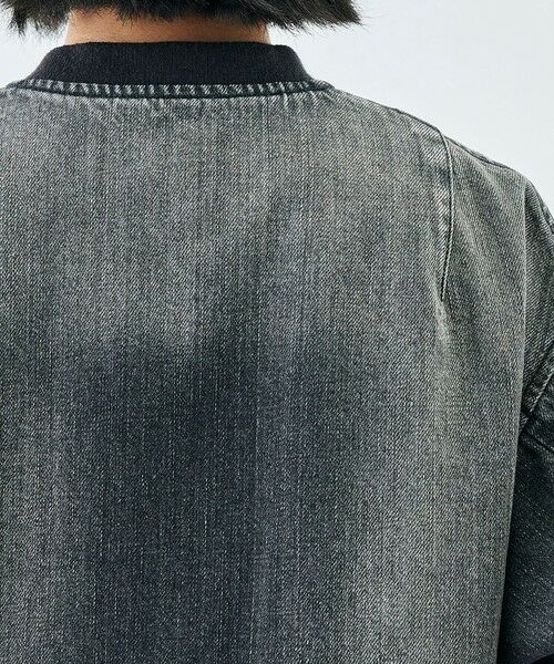 TOMORROWLAND / トゥモローランド ブルゾン | ブラックデニム MA-1ジャケット | 詳細8