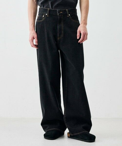 TOMORROWLAND / トゥモローランド デニムパンツ | ブラックデニム バギーパンツ | 詳細2