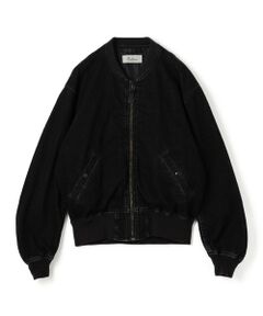 TOMORROWLAND / トゥモローランド Gジャン・デニムジャケット | ブラックデニム MA-1ジャケット