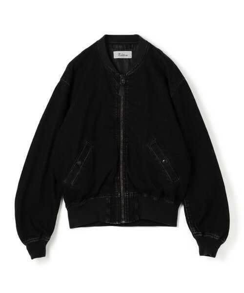 TOMORROWLAND / トゥモローランド Gジャン・デニムジャケット | ブラックデニム MA-1ジャケット（19 ブラック）