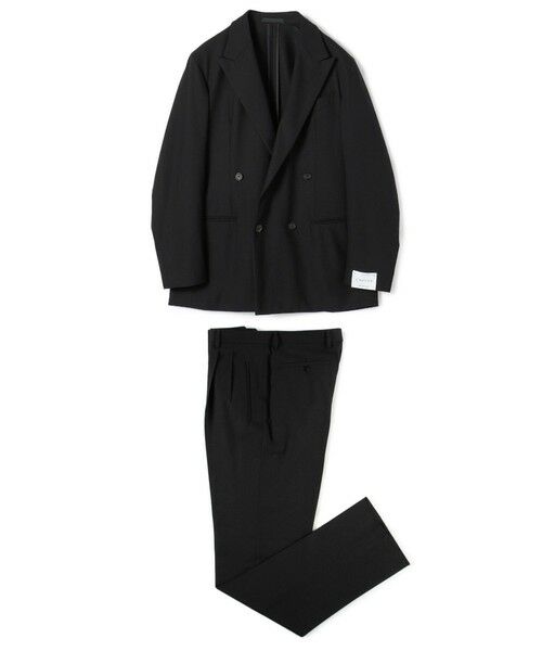 TOMORROWLAND / トゥモローランド セットアップ | CARUSO ウール ダブルブレステッド4Bスーツ（19 ブラック）