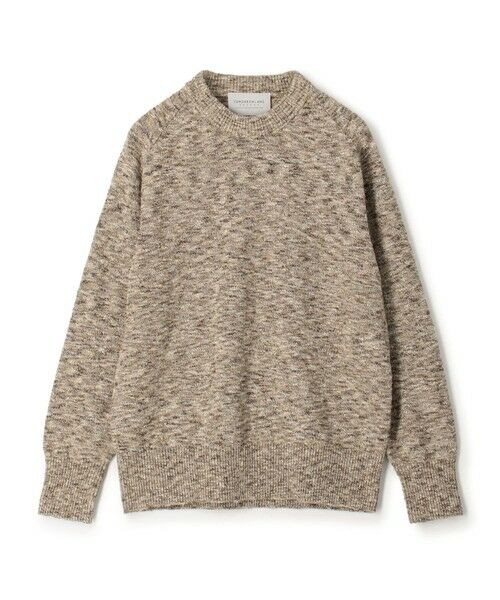 TOMORROWLAND / トゥモローランド ニット・セーター | TOMORROWLAND tricot コットンナイロンメランジニット クルーネックプルオーバー（45 ベージュ系）