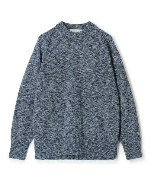 TOMORROWLAND / トゥモローランド ニット・セーター | TOMORROWLAND tricot コットンナイロンメランジニット クルーネックプルオーバー（67 ブルー系）