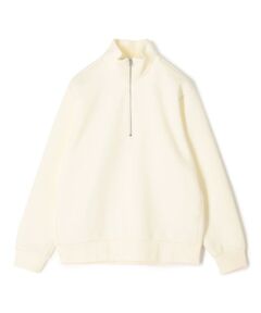 TOMORROWLAND / トゥモローランド スウェット | スビンコットンダンボール ハーフジッププルオーバースウェット