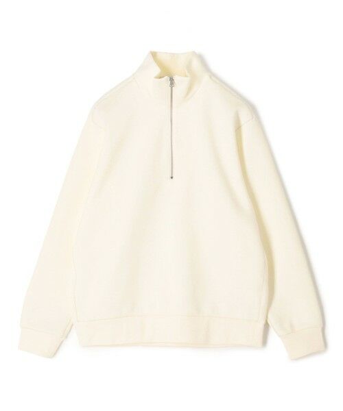 TOMORROWLAND / トゥモローランド スウェット | スビンコットンダンボール ハーフジッププルオーバースウェット（11 ホワイト）