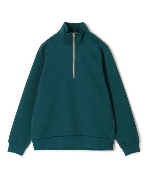 TOMORROWLAND / トゥモローランド スウェット | スビンコットンダンボール ハーフジッププルオーバースウェット（55 グリーン）