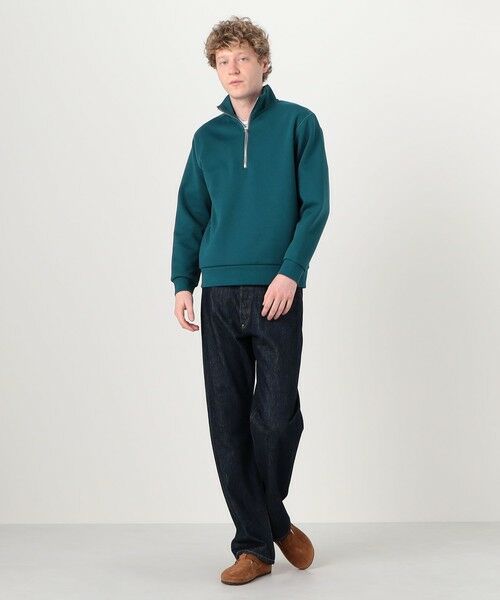 TOMORROWLAND / トゥモローランド スウェット | スビンコットンダンボール ハーフジッププルオーバースウェット | 詳細1
