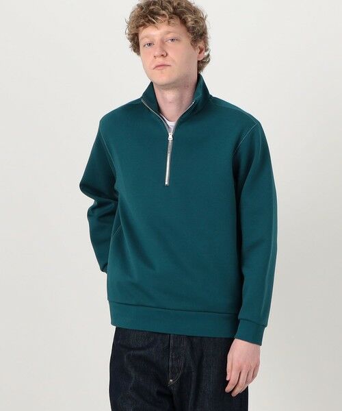 TOMORROWLAND / トゥモローランド スウェット | スビンコットンダンボール ハーフジッププルオーバースウェット | 詳細2