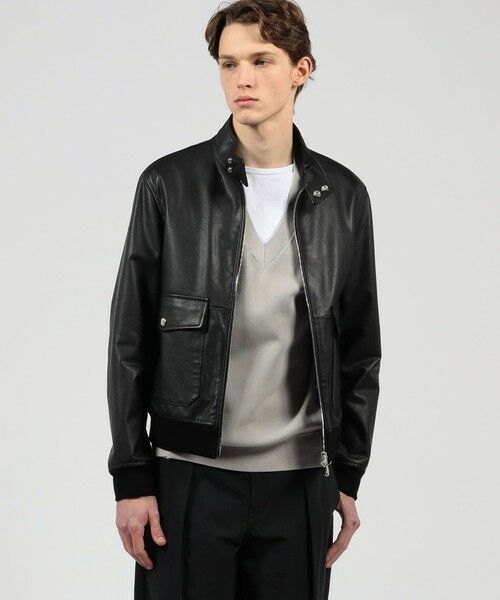 TOMORROWLAND / トゥモローランド ブルゾン | 【WEB先行予約・別注】EMMETI GREYSON カーフ ドライビングブルゾン | 詳細1