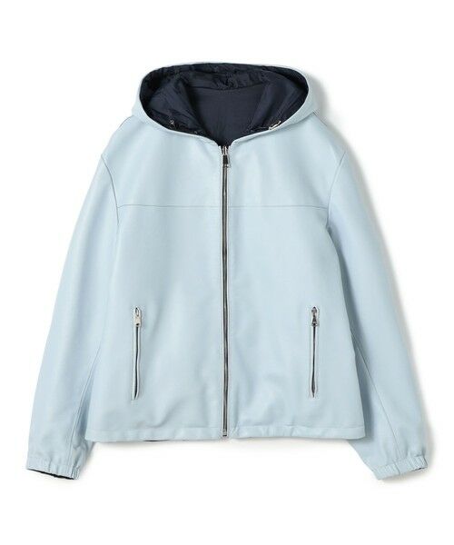 TOMORROWLAND / トゥモローランド ブルゾン | 【WEB先行予約・別注】EMMETI LUCA ラムレザー リバーシブルフーデッドブルゾン（62 ライトブルー系）