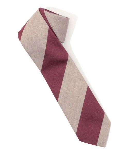 TOMORROWLAND / トゥモローランド ネクタイ | STEFANI BIGI シルクコットン ブロックストライプ（ワイドピッチストライプ） ネクタイ | 詳細1