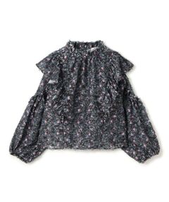 TOMORROWLAND / トゥモローランド シャツ・ブラウス | ラメカットジャカード フリルブラウス