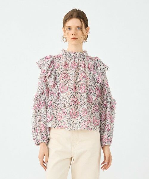 TOMORROWLAND / トゥモローランド シャツ・ブラウス | ラメカットジャカード フリルブラウス | 詳細2