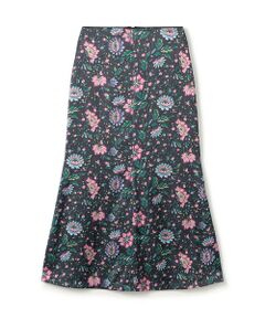 TOMORROWLAND / トゥモローランド ロング・マキシ丈スカート | ポリエステルサテンプリント ソフトマーメイドスカート