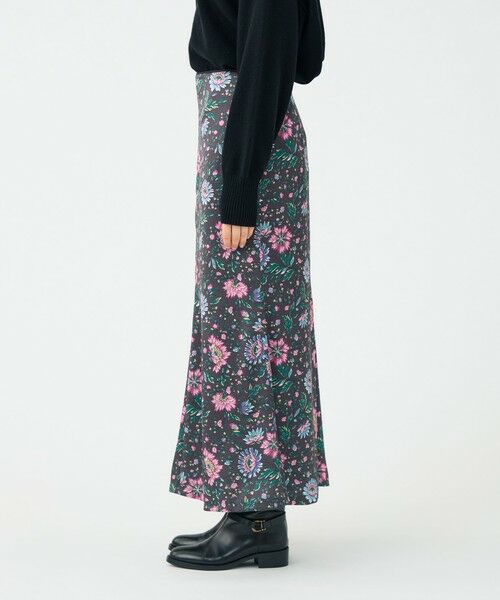TOMORROWLAND / トゥモローランド ロング・マキシ丈スカート | ポリエステルサテンプリント ソフトマーメイドスカート | 詳細3
