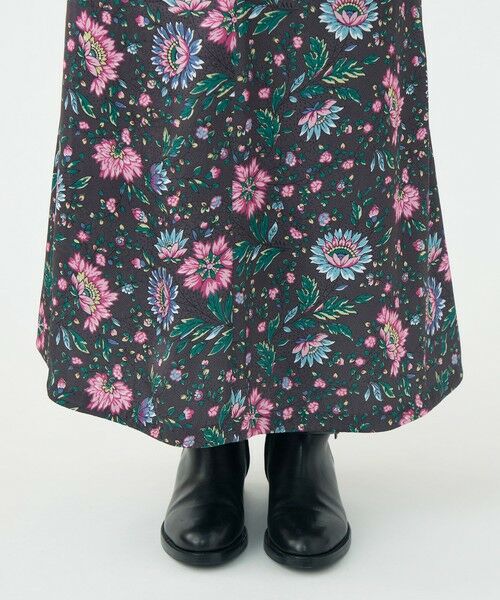 TOMORROWLAND / トゥモローランド ロング・マキシ丈スカート | ポリエステルサテンプリント ソフトマーメイドスカート | 詳細7