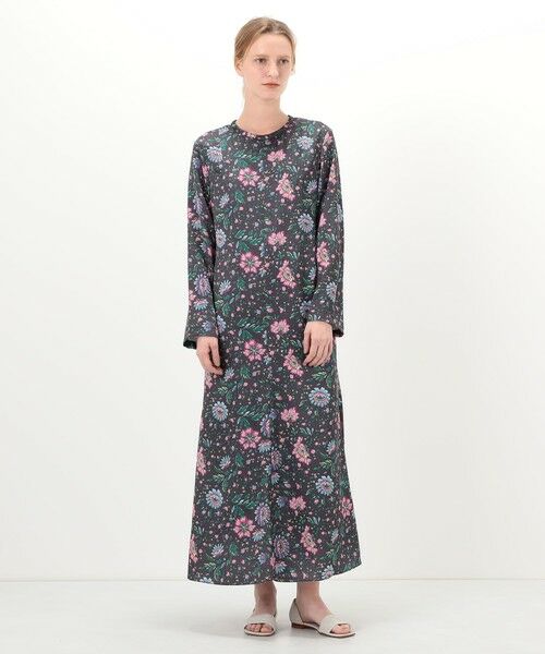 TOMORROWLAND / トゥモローランド ロング・マキシ丈ワンピース | ポリエステルサテンプリント ソフトマーメイドワンピース | 詳細1