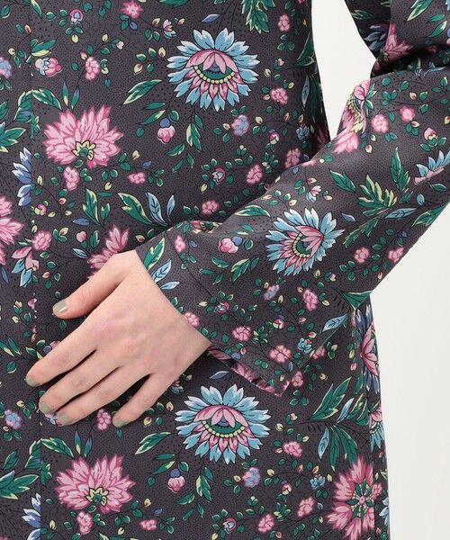 TOMORROWLAND / トゥモローランド ロング・マキシ丈ワンピース | ポリエステルサテンプリント ソフトマーメイドワンピース | 詳細6