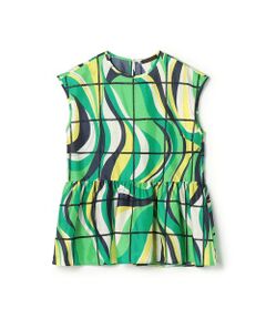 TOMORROWLAND / トゥモローランド シャツ・ブラウス | 【WEB先行予約】アイレットウェーブプリント チュチュブラウス